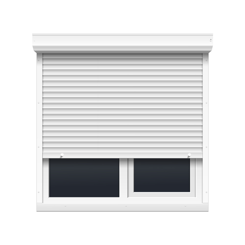 a picture of a window aluminium shutters