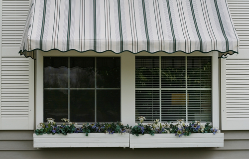 a set of Fixed Awnings in a modern home