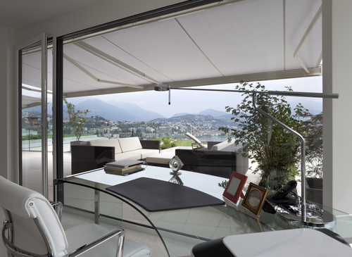 Retractable Awnings in a modern home