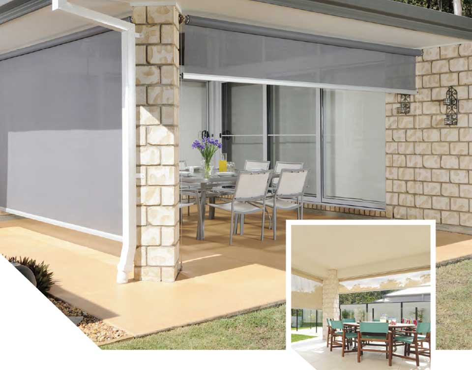 image of exterior roller blinds by Shutters Australia